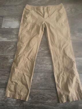 North Face Women  Khaki Casual Drawstring Travel Pants
